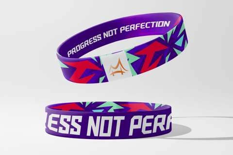 Progress Not Perfection Wristband